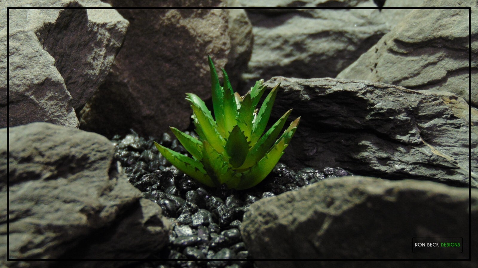 Artificial Mini Aloe - Desert Reptile Plant Succulent - prp462 2