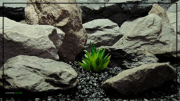 Artificial Mini Aloe - Desert Reptile Plant Succulent - prp462