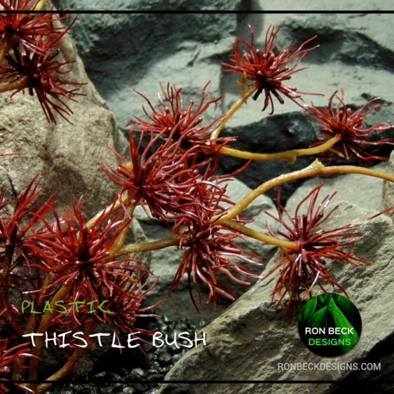 Artificial Thistle Bush Eggplant – Reptile Desert Terrarium Plant PRP456
