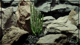 Artificial Stick Cactus (Gray Green) - Desert Reptile Terrarium Plant - PC471