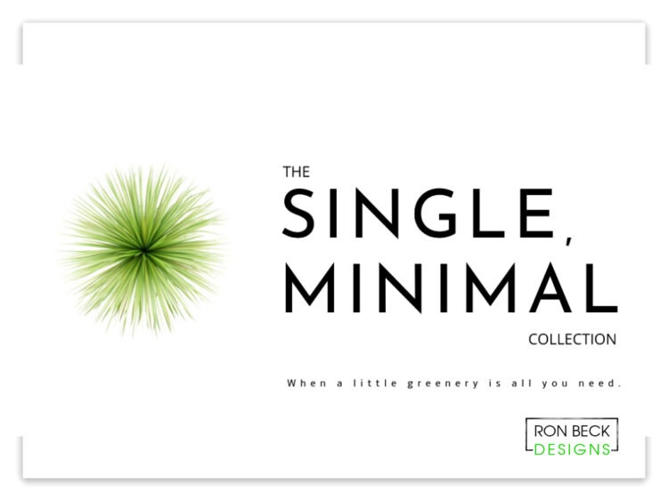 Single Minimal Artificial Plants - Ron Beck Designs 1024 768 Shadow