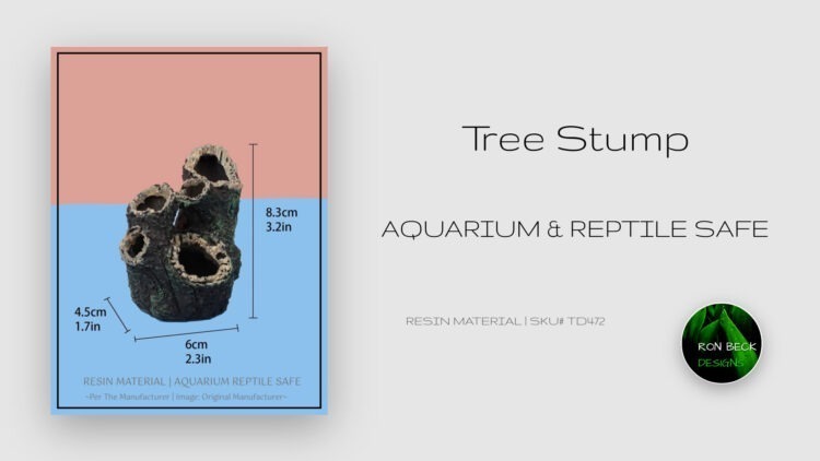 Artificial Aquarium Reptile Decor Tree Stump Resin TD472 3