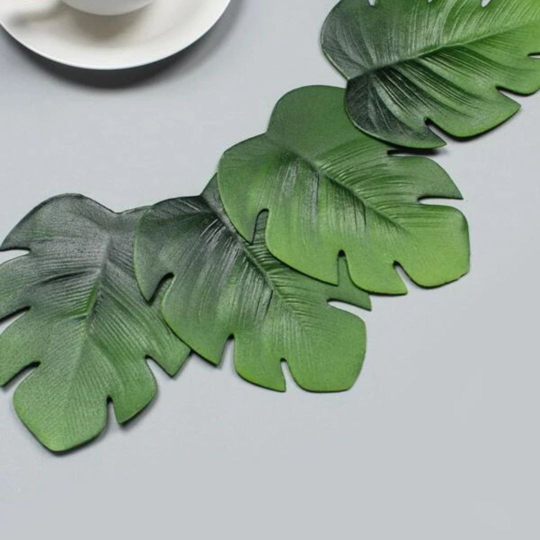 Leaf Coasters Set 4 Soft Foam Coated GS475 3