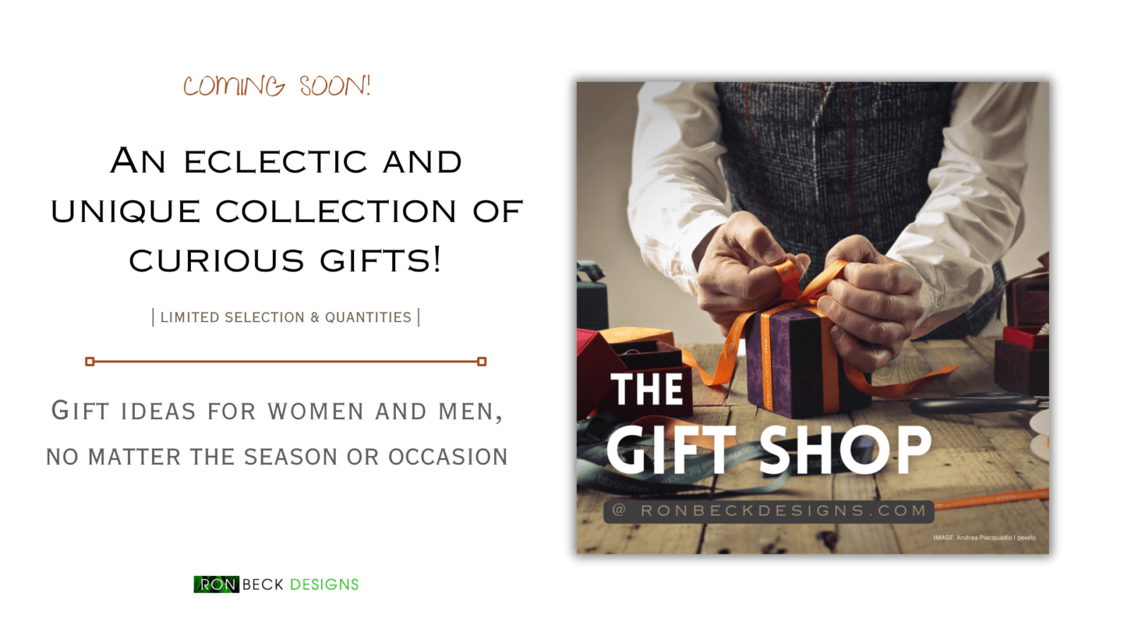 The Gift Shop | Ron Beck Designs @ronbeckdesigns 1920 1080