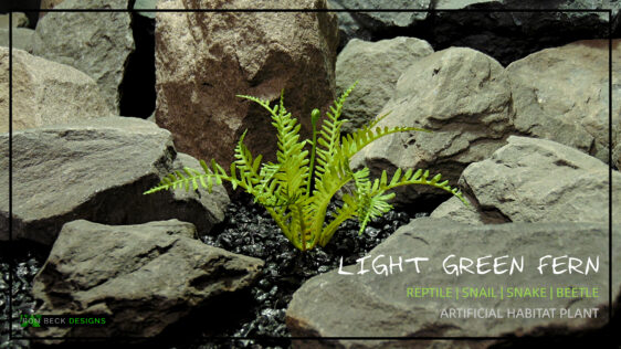 Artificial Light Green Fern - Reptile Terrarium Vivarium Plant prp506 title