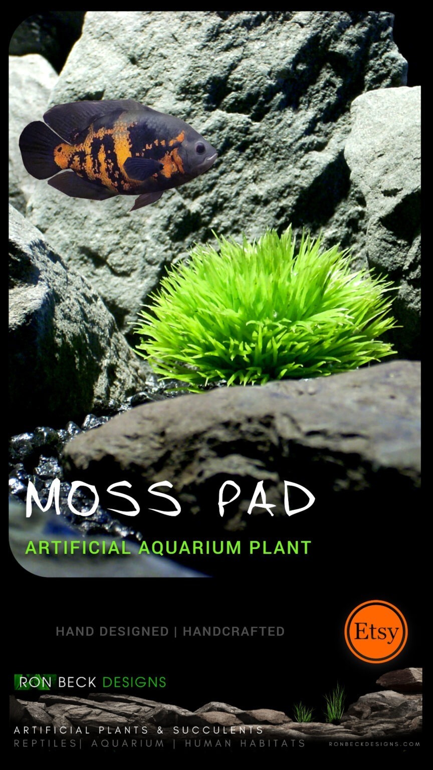 Etsy Artificial Aquarium Decor Plant Moss Pad - Ron Beck Designs 1080 1920