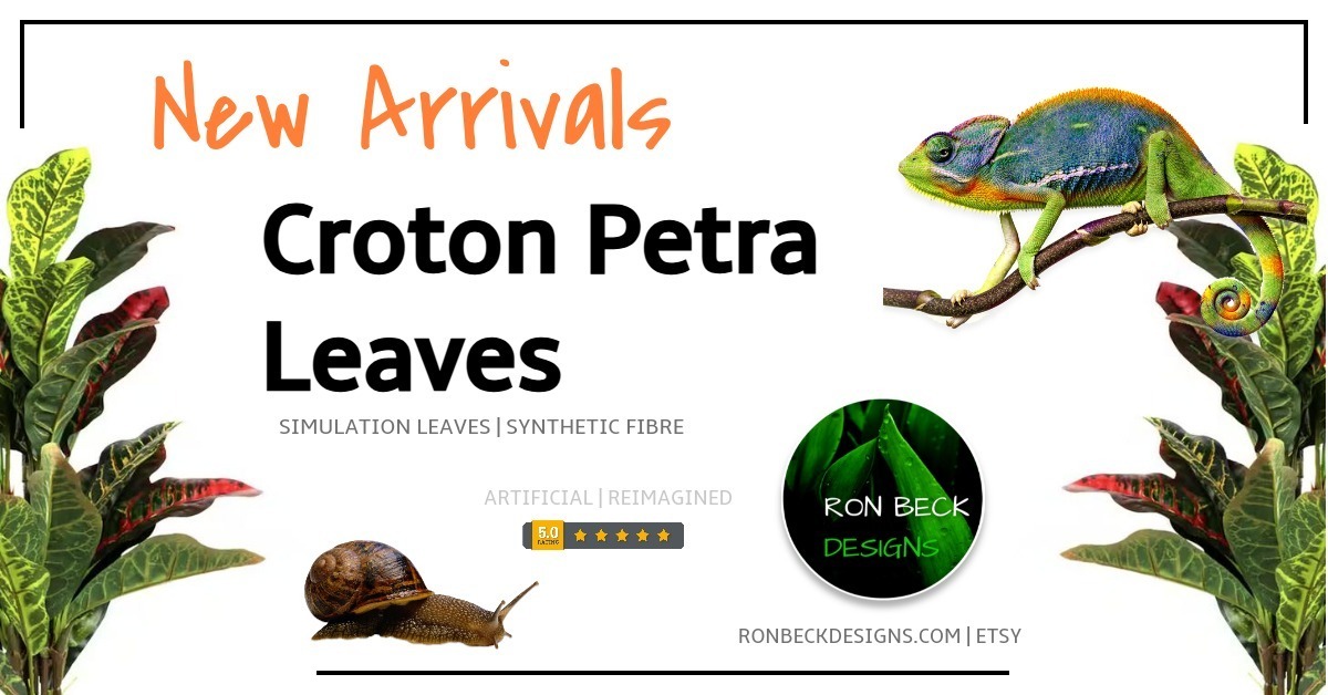 New Arrivals Artificial Croton Petra Leaves Ron Beck Designs 1200 628