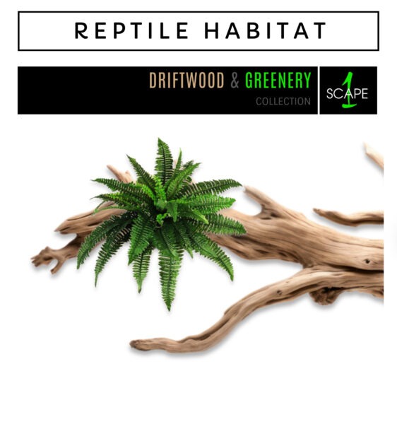 1 Scape Reptile Driftwood Artificial Greenery Decor