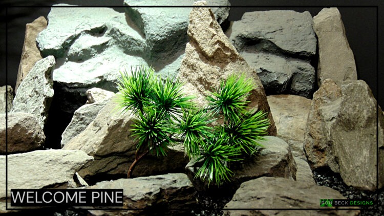 Artificial Welcome Pine Bonsai Reptile Habitat Plant prp517 title