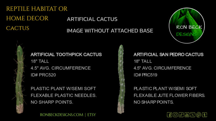 Artificial Toothpick Cactus 18 inches tall - Desert Reptile Habitat Plant - PRC520 4