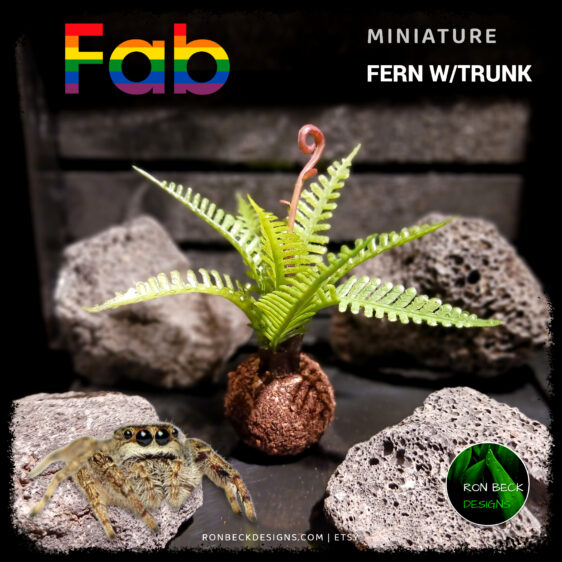 Artificial Miniature Fern Jumping Spider Decor Plant - FAB js572