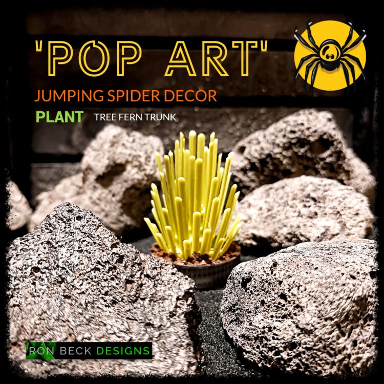 Pop Art Plant Fern Trunk Army Green Ron Beck Designs JS576 T