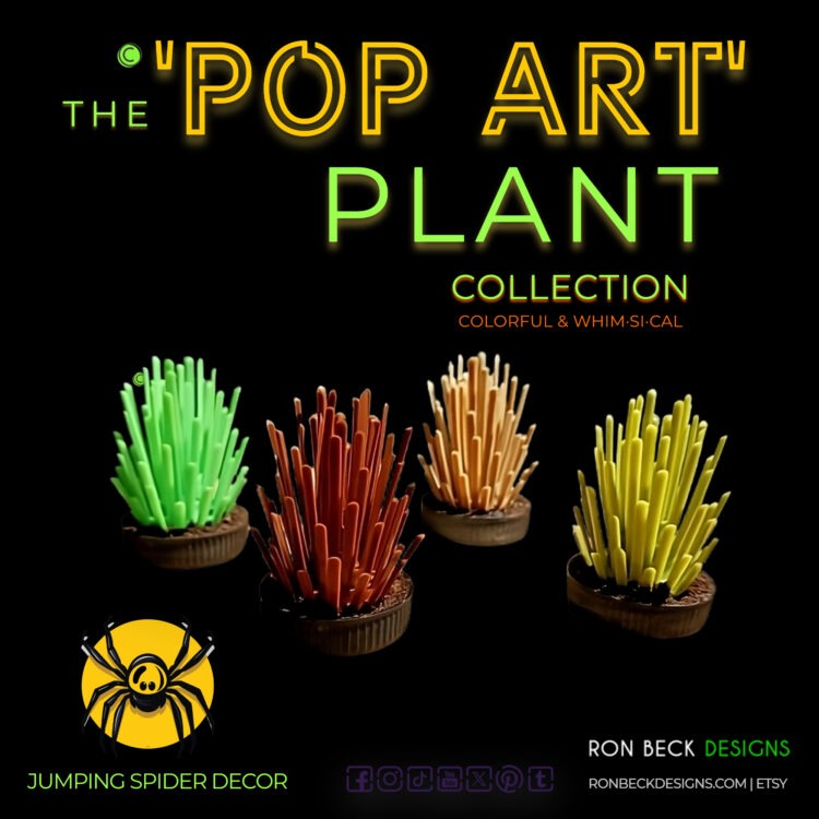 Pop Art Plant Fern Trunk - collection - Ron Beck Designs