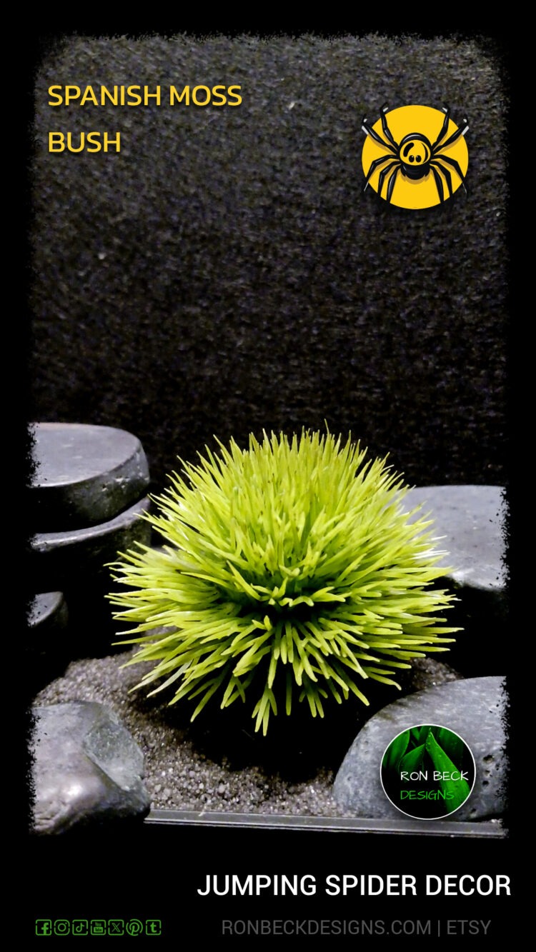 Artificial Moss Pad Jumping Spider Decor Enclosure Plant - Image 9