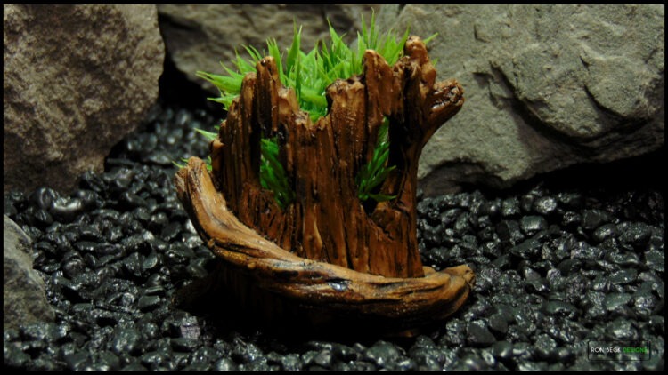 Artificial Podocarpus Grass Resin Driftwood RRDG510 BACK VIEW