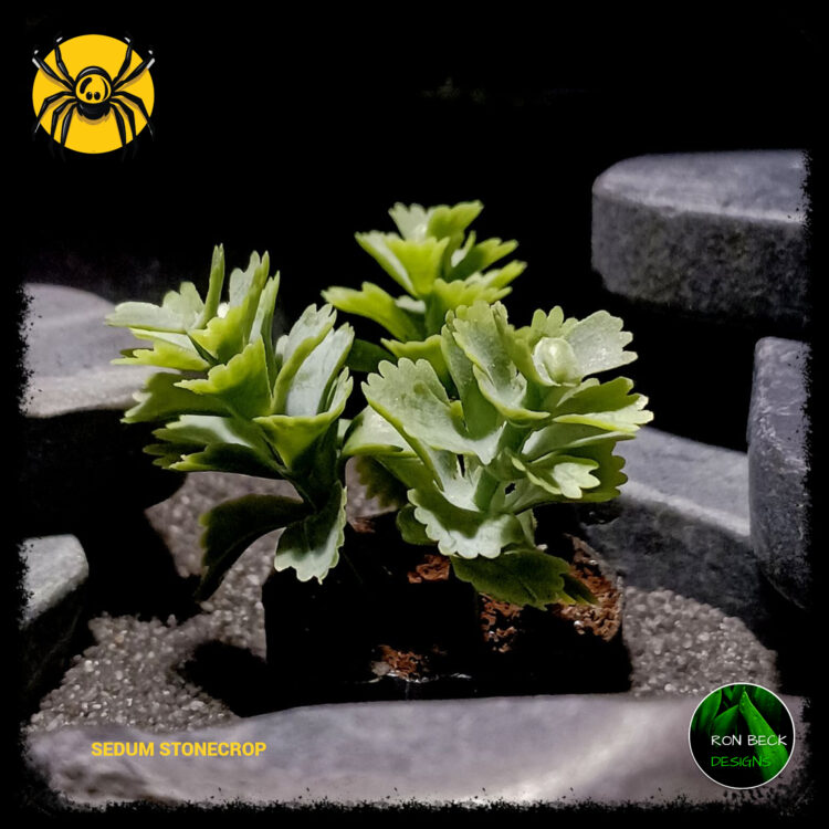 Artificial Sedum Stonecrop Jumping Spider Decor Plant JS581 2nd