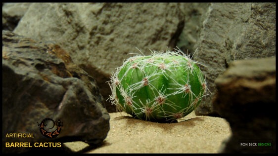 Artificial Barrel Cactus Desert Reptile Plant RP591 MAIN TITLE