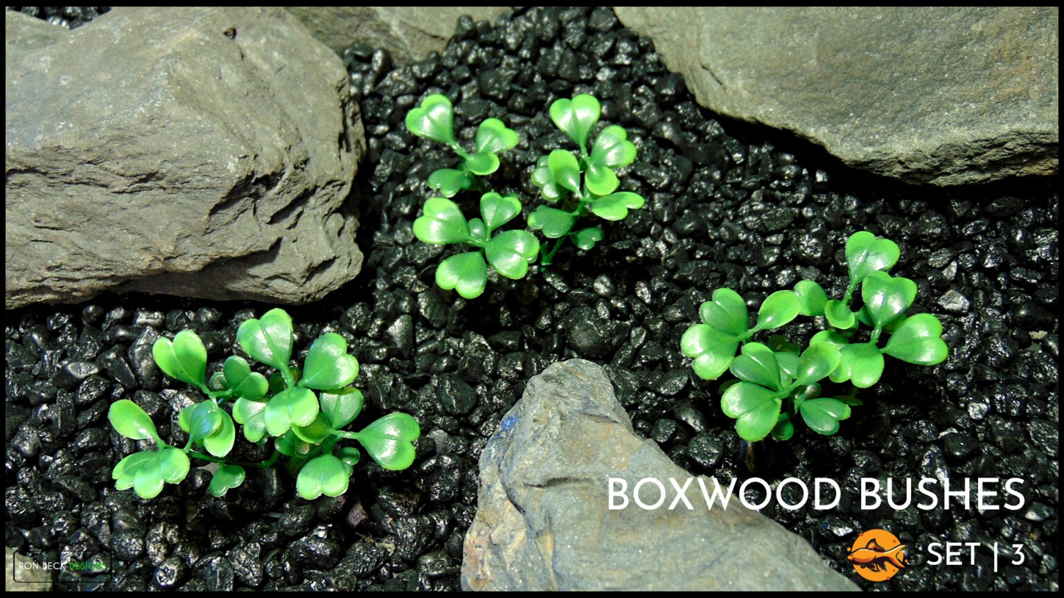 Artificial Boxwood Bushes - Aquarium Plant - prp615