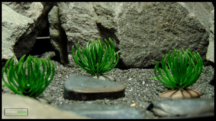 Mini Ming Pine Bushes artificial plants p611 title 2