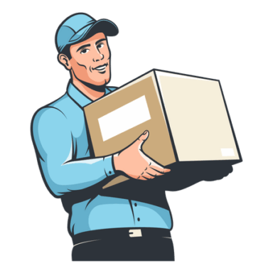delivery man illustration download in svg png gif file formats boy courier delivering parcels people illustrations 4089656
