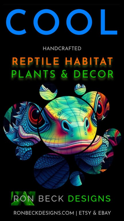 realistic looking artificial fake plants for reptiles - Ron Beck Designs - 1080 1920 black