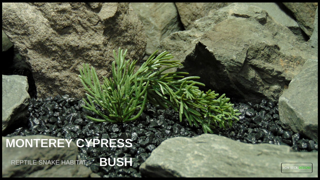 Artificial Monterey Cypress Bush - Reptile Snake Decor prp599 Title