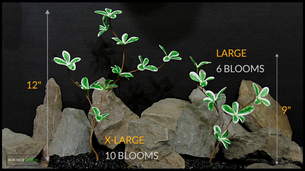 Artificial Silk Madagascar Almond Plant - Ron Beck Designs -LARGE XL SIZE