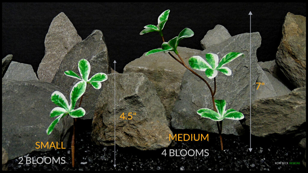 Artificial Silk Madagascar Almond Plant - Ron Beck Designs -SML MED SIZE