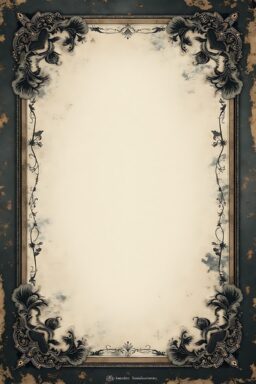 Gothic Journals Enclosure Wallpaper – COLL 1 – 4″ x 8″ tall 11