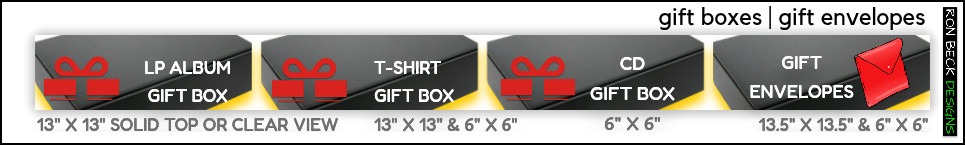 Gift Boxes Envelopes Size Chart | Record Album