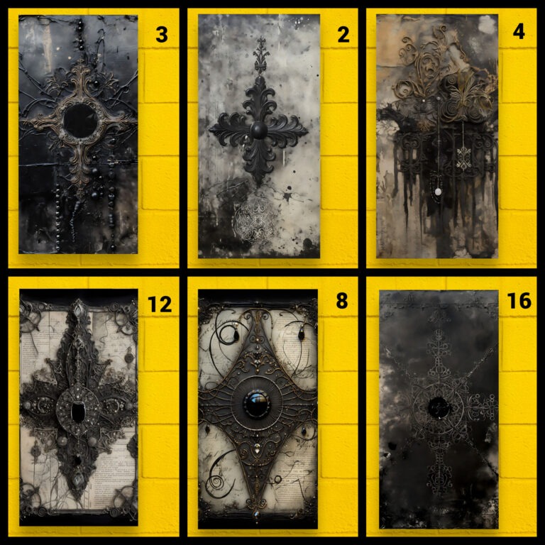 Gothic Jeweled - Jumping Spider enclosure wallpaper background 6 Grids Collage