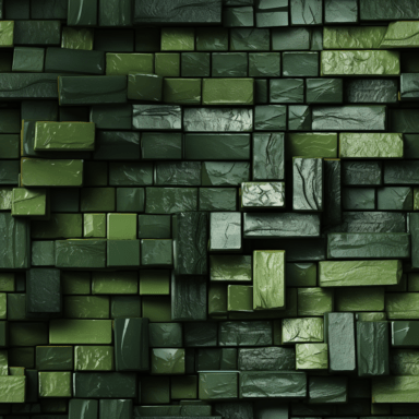 Green Brick Wall 36