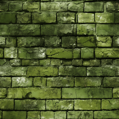 Green Brick Wall 5