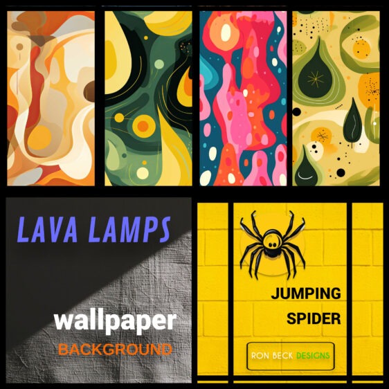 Lava Lamps - Jumping Spider enclosure wallpaper background Collage