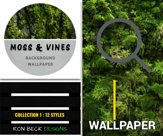 Moss and Vines | Reptile Spider Aquarium Nano Tank backgrounds .jpg