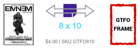 GTFO FRAME 8X10 COMBO
