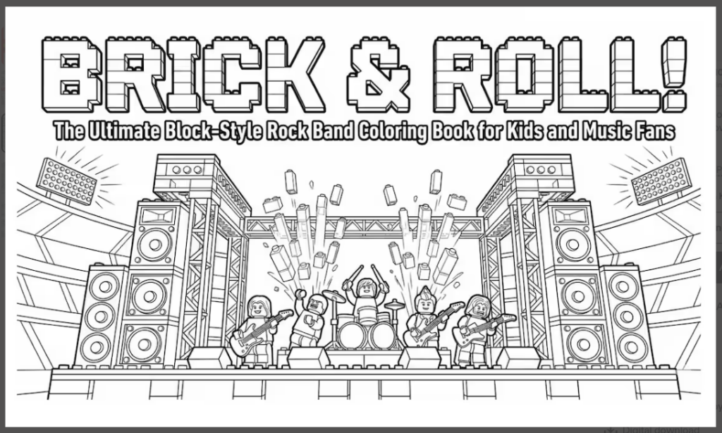 Block style Rock Band Coloring Book 80s 90s Music Legends Fan Art PDF Download Etsy 05 10 2026 05 10 AM