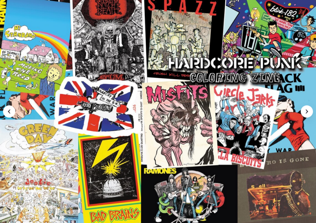 Screenshot 2026 04 21 at 02 13 31 Hardcore Punk Coloring Zine Bundle Printable Art Zine digital Download Etsy