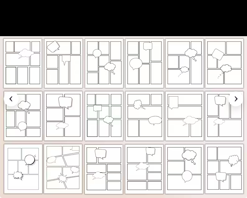 Screenshot 2Blank Comic Book Template Printable. Comic Drawing Book. Comic Paper. Comic Book Panels. Create Your Own Comic fotor 2026051013338