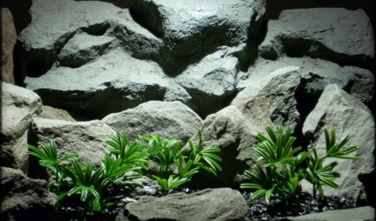 Lady Palm Mini Artificial Aquarium Plants pap266