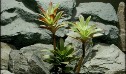 Artificial Succulents Plot - Artificial Reptile Decor Plants prp293