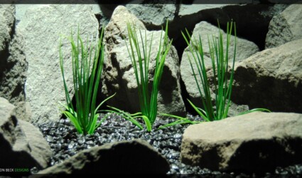 Design Portfolio Reptile Plants & Succulents 126 Artificial Aquarium Plants - Royal Grass Plot - parp359