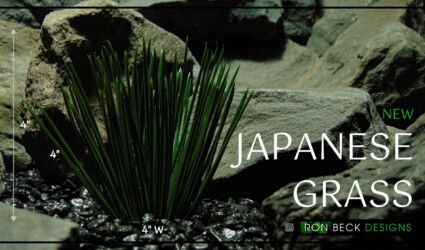 Design Portfolio Reptile Plants & Succulents 50 Artificial Japanese Grass - Artificial Aquarium Plant - Reptile Plant - PARP414 Cover
