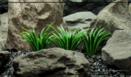 Artificial Curly Grass Plot 3X - Aquarium Reptile Plant parp457.jpg 2